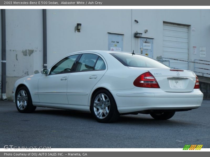 Alabaster White / Ash Grey 2003 Mercedes-Benz E 500 Sedan