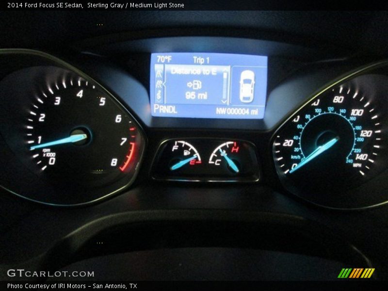 Sterling Gray / Medium Light Stone 2014 Ford Focus SE Sedan