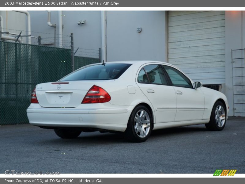 Alabaster White / Ash Grey 2003 Mercedes-Benz E 500 Sedan