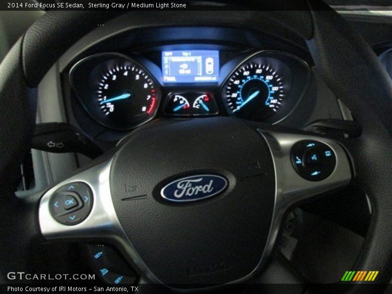 Sterling Gray / Medium Light Stone 2014 Ford Focus SE Sedan