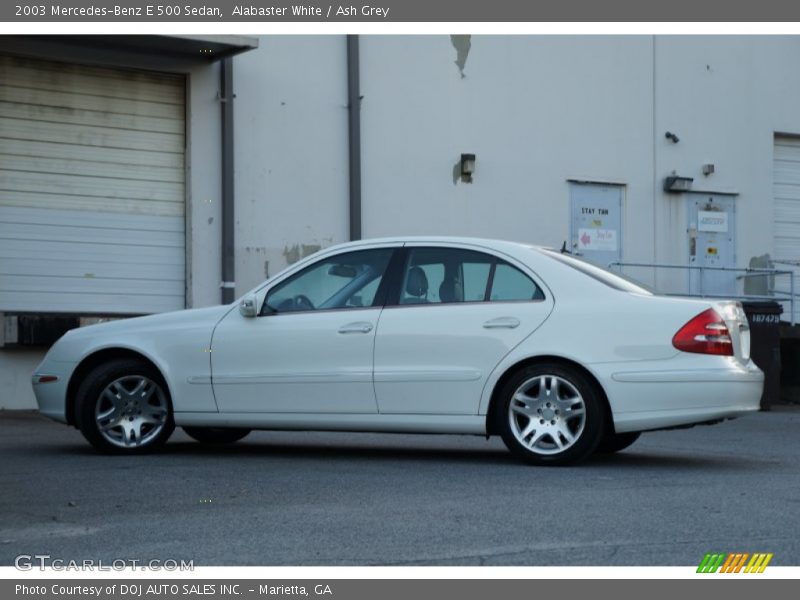 Alabaster White / Ash Grey 2003 Mercedes-Benz E 500 Sedan