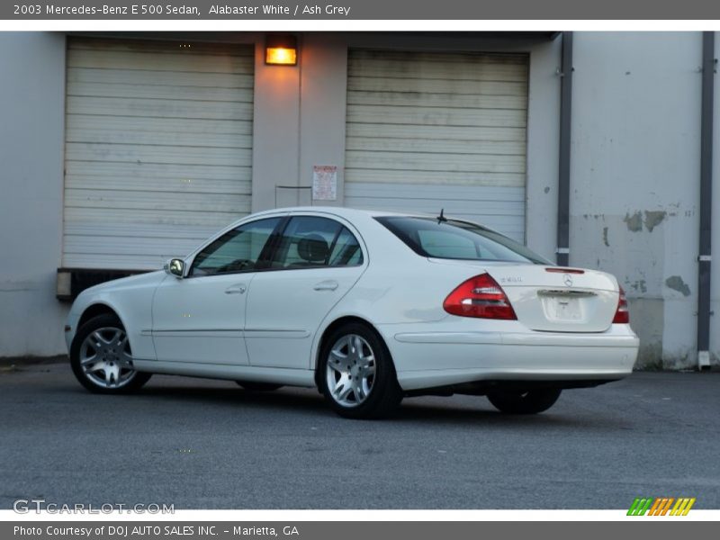 Alabaster White / Ash Grey 2003 Mercedes-Benz E 500 Sedan