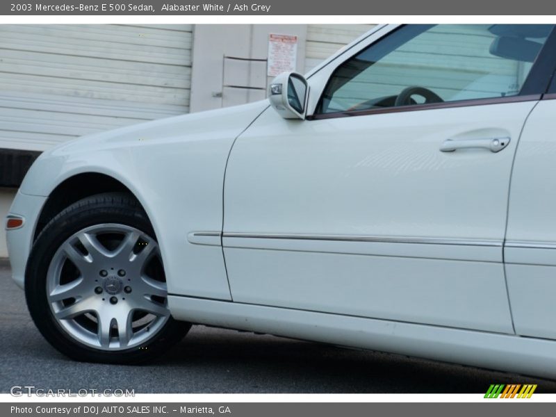 Alabaster White / Ash Grey 2003 Mercedes-Benz E 500 Sedan