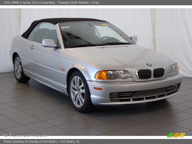 Titanium Silver Metallic / Grey 2001 BMW 3 Series 330i Convertible