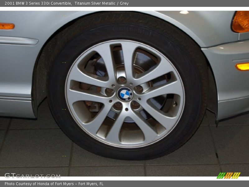 Titanium Silver Metallic / Grey 2001 BMW 3 Series 330i Convertible