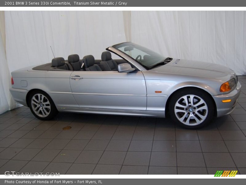 Titanium Silver Metallic / Grey 2001 BMW 3 Series 330i Convertible