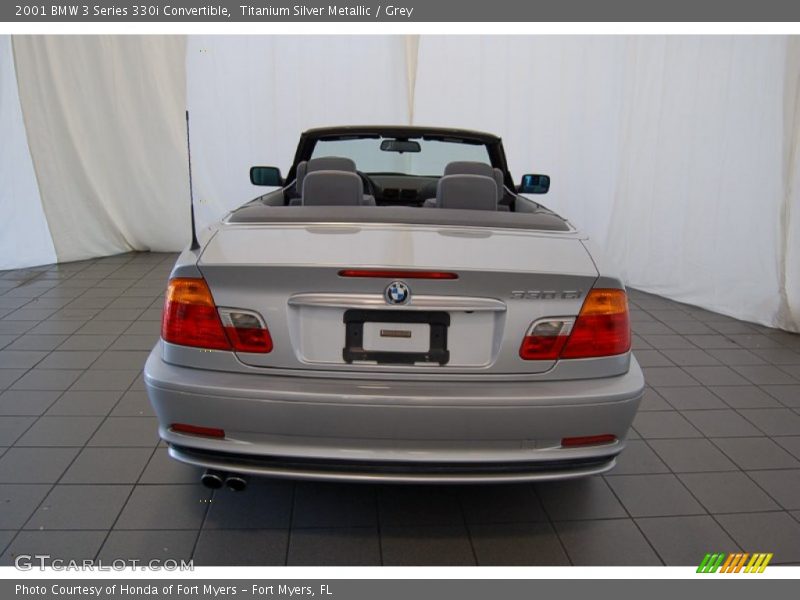 Titanium Silver Metallic / Grey 2001 BMW 3 Series 330i Convertible