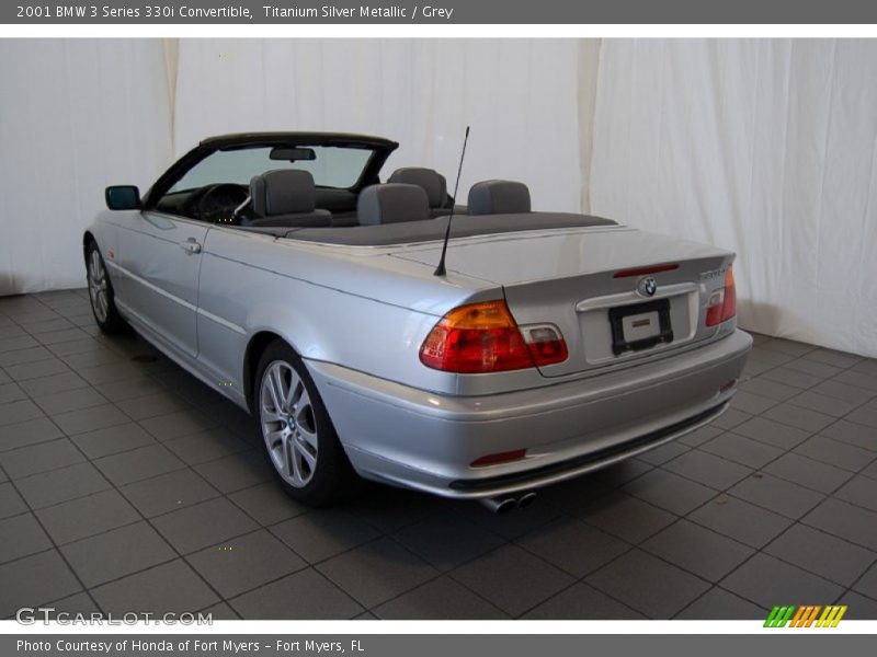 Titanium Silver Metallic / Grey 2001 BMW 3 Series 330i Convertible