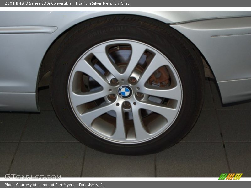Titanium Silver Metallic / Grey 2001 BMW 3 Series 330i Convertible