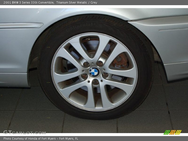 Titanium Silver Metallic / Grey 2001 BMW 3 Series 330i Convertible