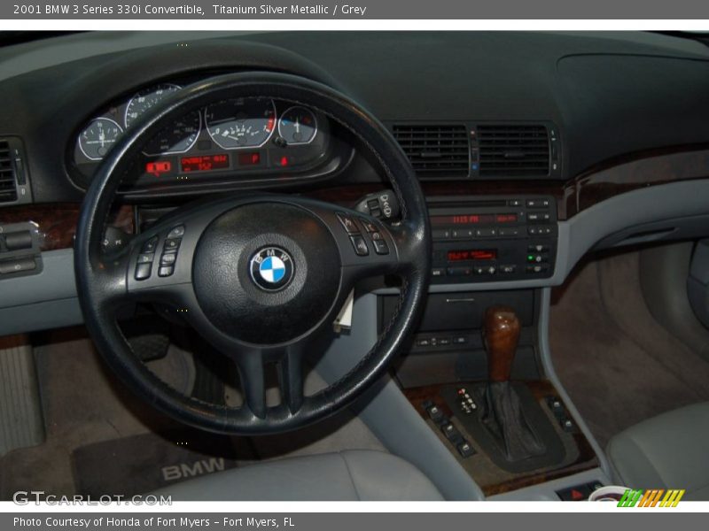 Titanium Silver Metallic / Grey 2001 BMW 3 Series 330i Convertible