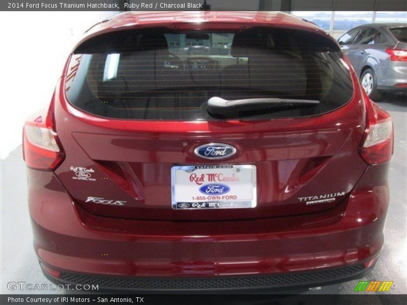 Ruby Red / Charcoal Black 2014 Ford Focus Titanium Hatchback
