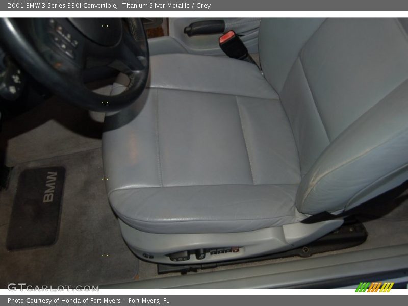 Titanium Silver Metallic / Grey 2001 BMW 3 Series 330i Convertible