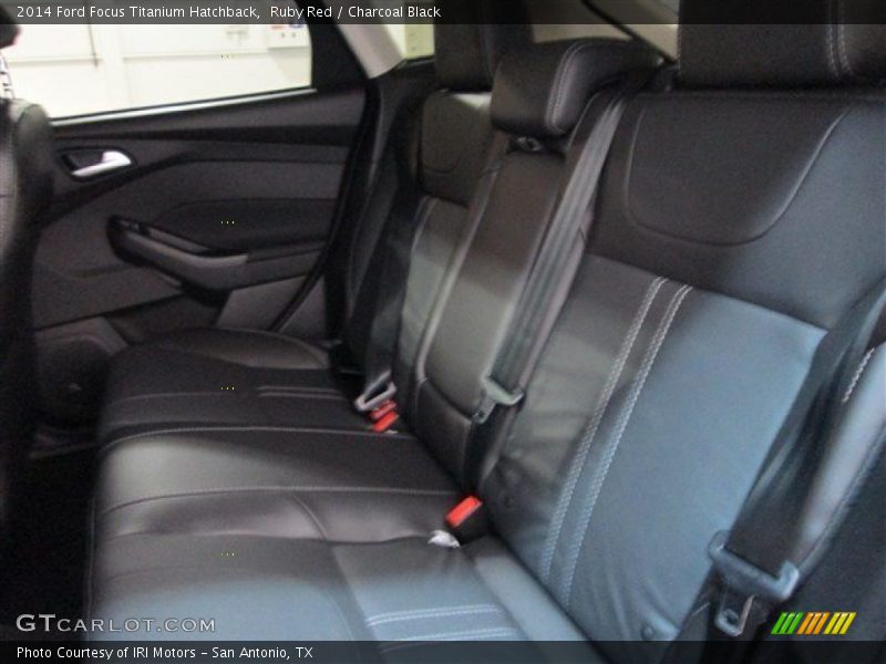 Ruby Red / Charcoal Black 2014 Ford Focus Titanium Hatchback