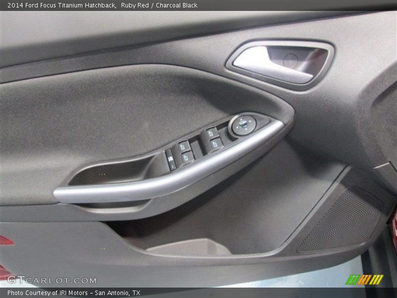 Ruby Red / Charcoal Black 2014 Ford Focus Titanium Hatchback