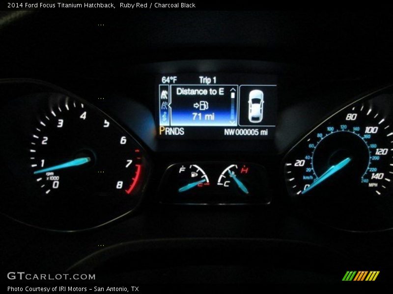 Ruby Red / Charcoal Black 2014 Ford Focus Titanium Hatchback