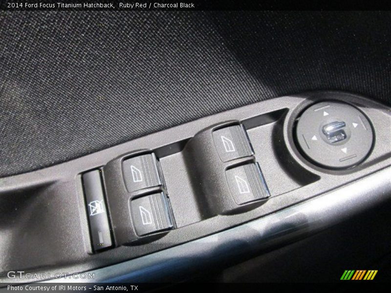 Ruby Red / Charcoal Black 2014 Ford Focus Titanium Hatchback