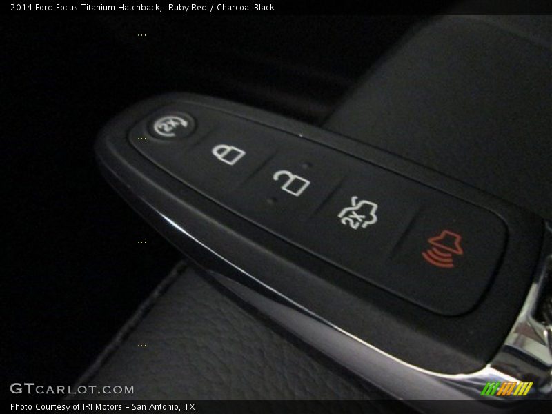 Ruby Red / Charcoal Black 2014 Ford Focus Titanium Hatchback