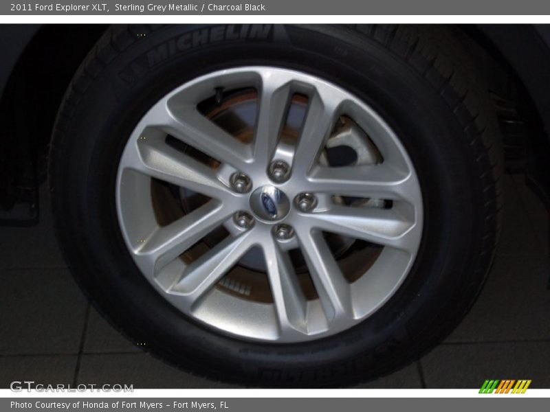 Sterling Grey Metallic / Charcoal Black 2011 Ford Explorer XLT