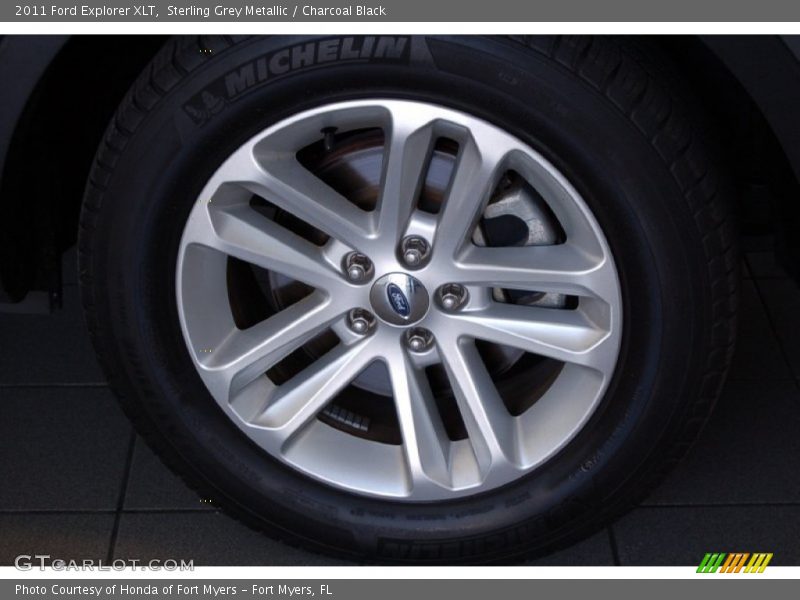 Sterling Grey Metallic / Charcoal Black 2011 Ford Explorer XLT