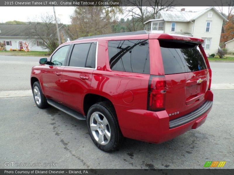 Crystal Red Tintcoat / Cocoa/Dune 2015 Chevrolet Tahoe LT 4WD
