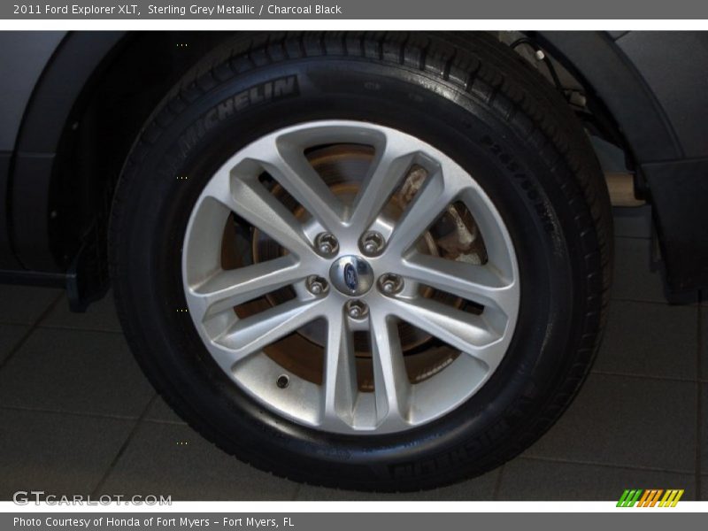 Sterling Grey Metallic / Charcoal Black 2011 Ford Explorer XLT