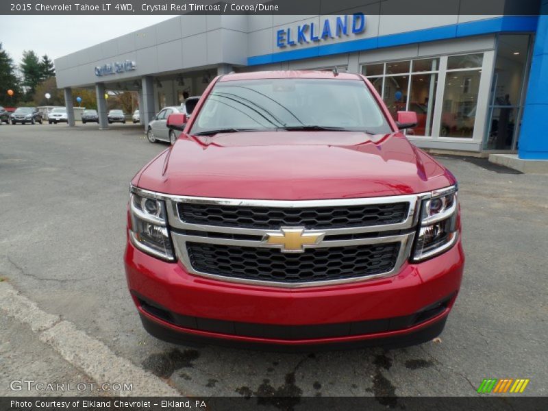 Crystal Red Tintcoat / Cocoa/Dune 2015 Chevrolet Tahoe LT 4WD