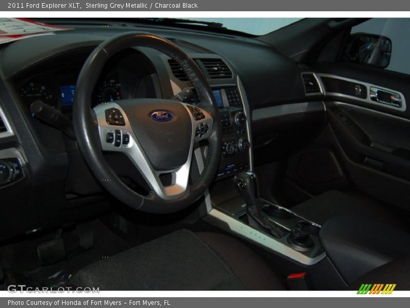 Sterling Grey Metallic / Charcoal Black 2011 Ford Explorer XLT