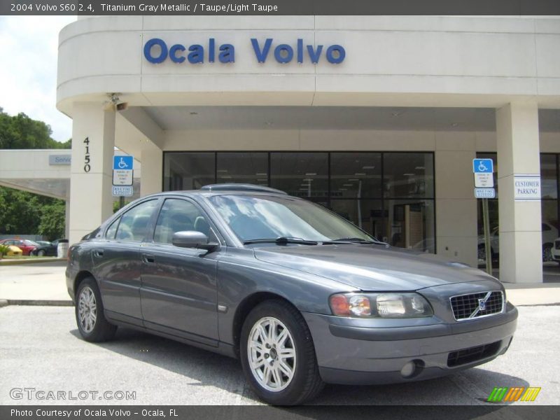 Titanium Gray Metallic / Taupe/Light Taupe 2004 Volvo S60 2.4