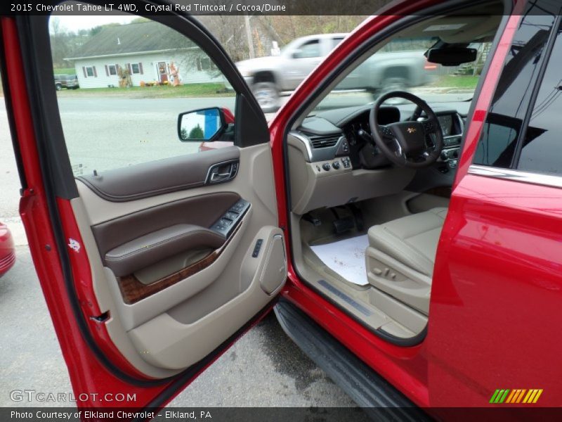 Crystal Red Tintcoat / Cocoa/Dune 2015 Chevrolet Tahoe LT 4WD