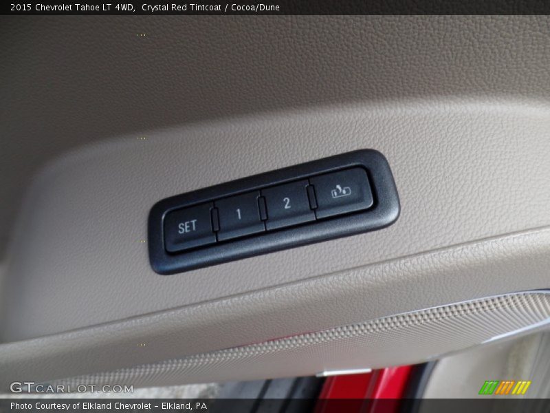 Crystal Red Tintcoat / Cocoa/Dune 2015 Chevrolet Tahoe LT 4WD