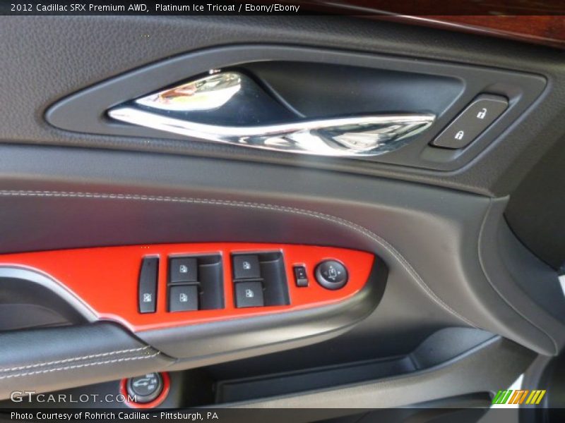 Platinum Ice Tricoat / Ebony/Ebony 2012 Cadillac SRX Premium AWD