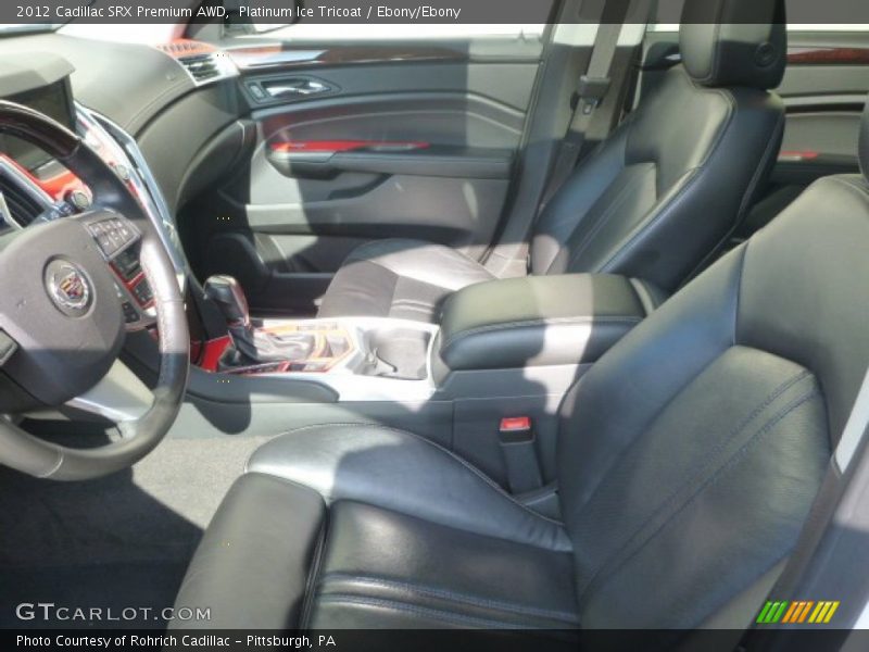 Platinum Ice Tricoat / Ebony/Ebony 2012 Cadillac SRX Premium AWD