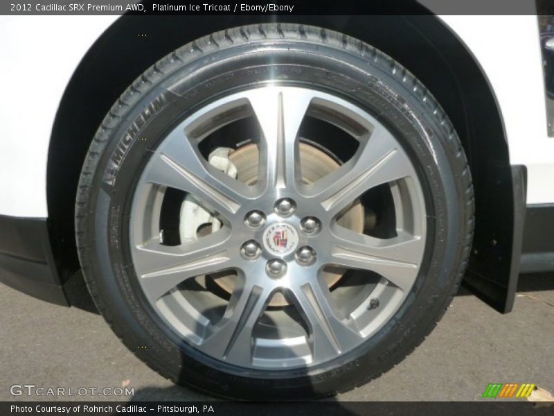 Platinum Ice Tricoat / Ebony/Ebony 2012 Cadillac SRX Premium AWD