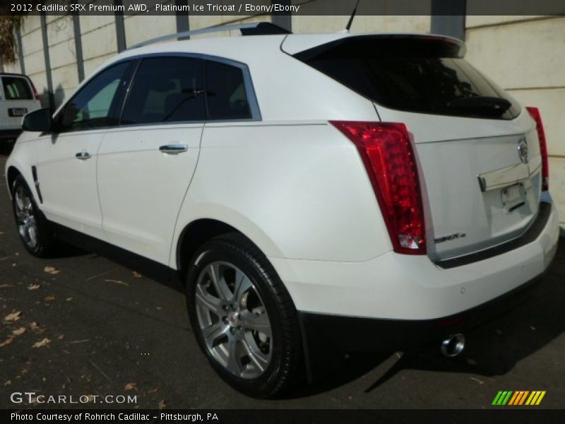 Platinum Ice Tricoat / Ebony/Ebony 2012 Cadillac SRX Premium AWD
