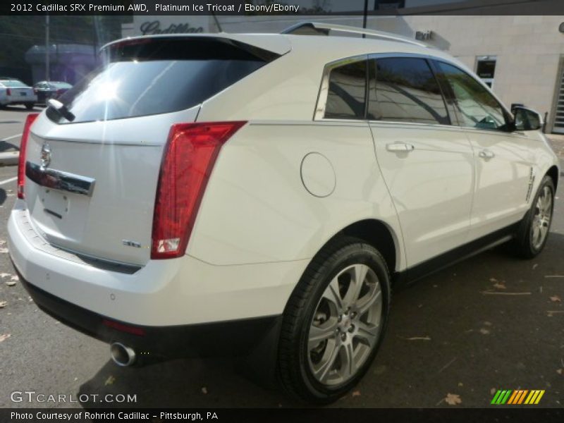 Platinum Ice Tricoat / Ebony/Ebony 2012 Cadillac SRX Premium AWD