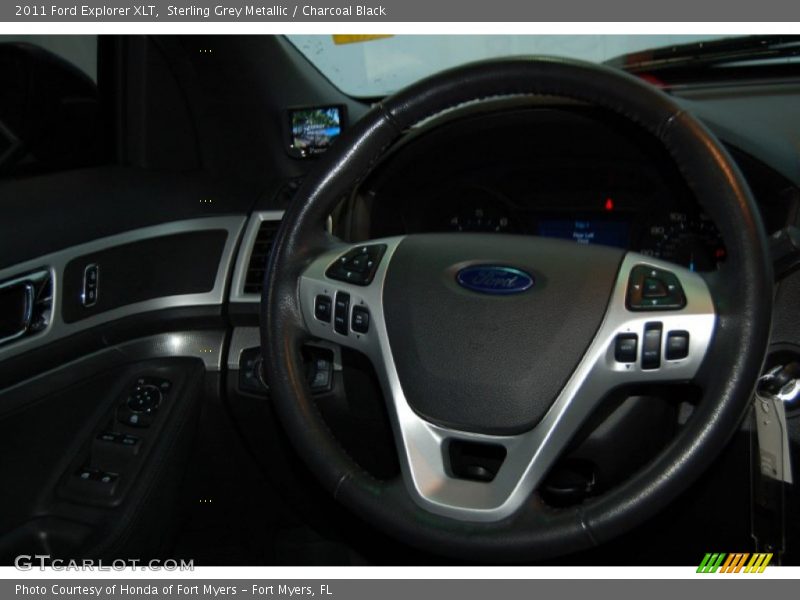 Sterling Grey Metallic / Charcoal Black 2011 Ford Explorer XLT