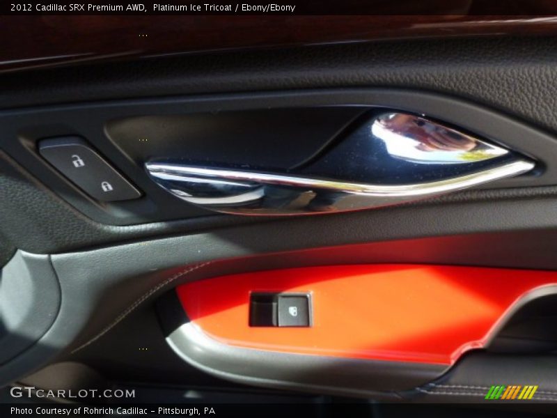 Platinum Ice Tricoat / Ebony/Ebony 2012 Cadillac SRX Premium AWD