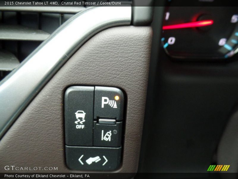 Crystal Red Tintcoat / Cocoa/Dune 2015 Chevrolet Tahoe LT 4WD