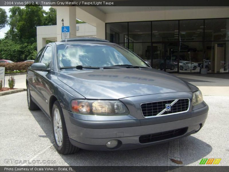 Titanium Gray Metallic / Taupe/Light Taupe 2004 Volvo S60 2.4