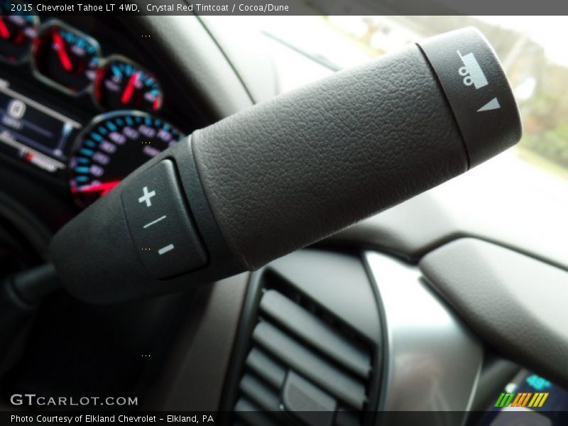 Crystal Red Tintcoat / Cocoa/Dune 2015 Chevrolet Tahoe LT 4WD