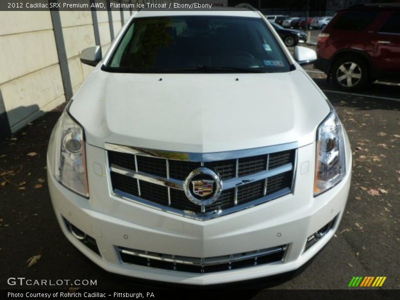 Platinum Ice Tricoat / Ebony/Ebony 2012 Cadillac SRX Premium AWD