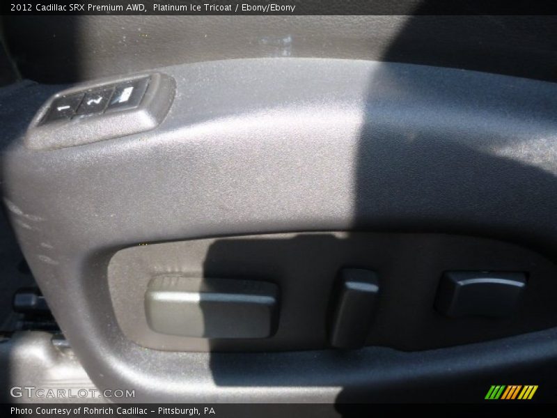 Platinum Ice Tricoat / Ebony/Ebony 2012 Cadillac SRX Premium AWD