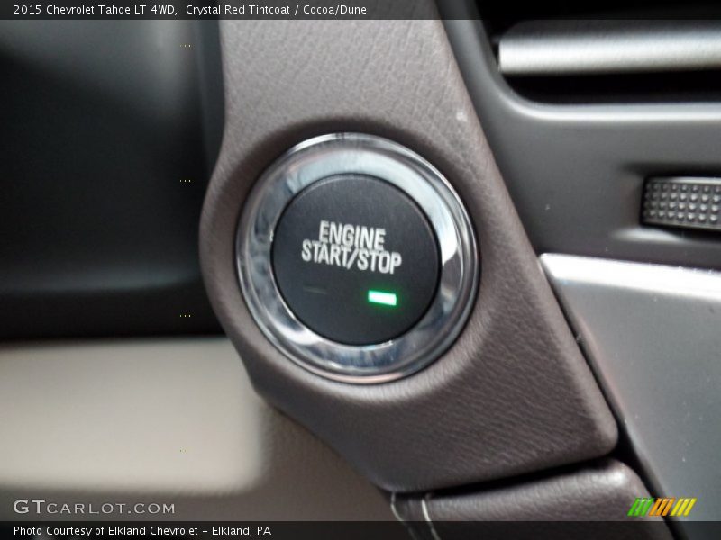 Crystal Red Tintcoat / Cocoa/Dune 2015 Chevrolet Tahoe LT 4WD