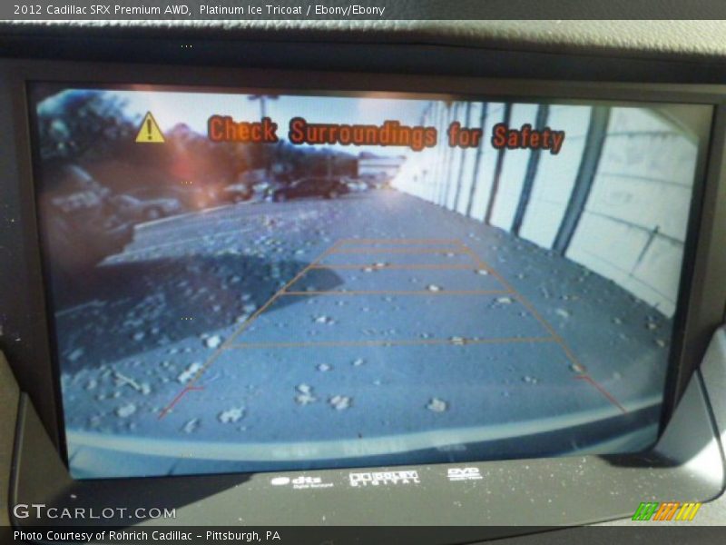 Platinum Ice Tricoat / Ebony/Ebony 2012 Cadillac SRX Premium AWD