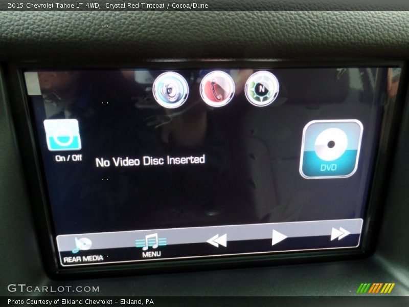 Crystal Red Tintcoat / Cocoa/Dune 2015 Chevrolet Tahoe LT 4WD
