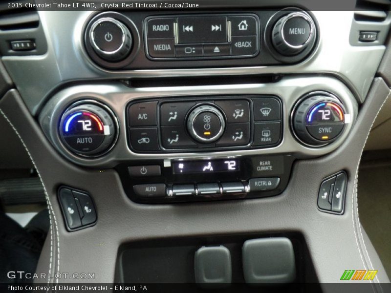 Crystal Red Tintcoat / Cocoa/Dune 2015 Chevrolet Tahoe LT 4WD