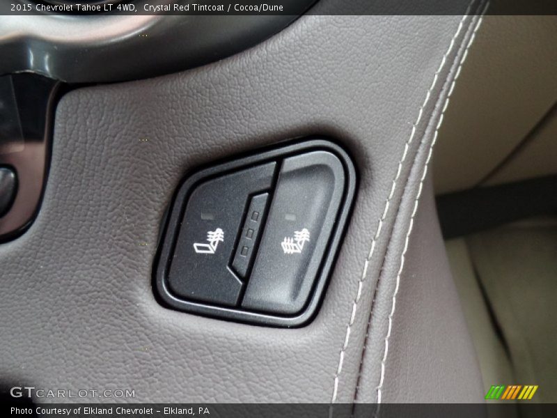 Crystal Red Tintcoat / Cocoa/Dune 2015 Chevrolet Tahoe LT 4WD