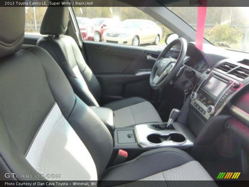 Super White / Black/Ash 2013 Toyota Camry LE