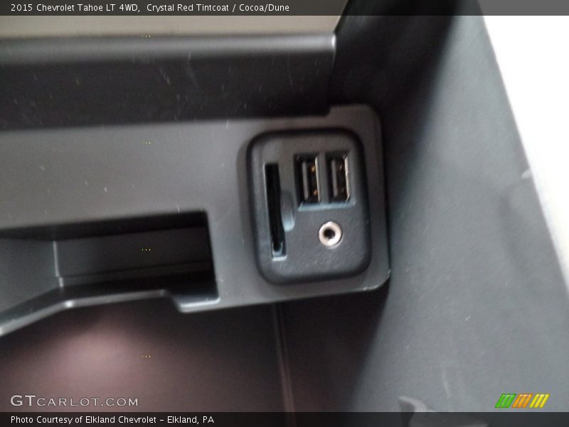Crystal Red Tintcoat / Cocoa/Dune 2015 Chevrolet Tahoe LT 4WD